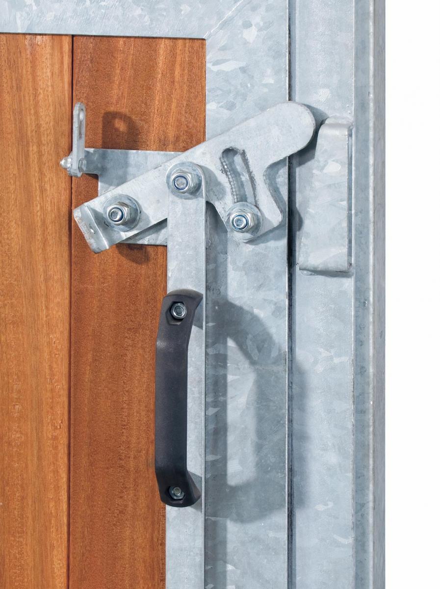 STALDDØR MED VINDUE OG VIP (To-delt)