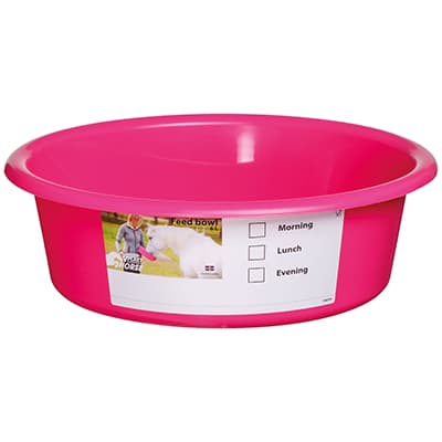 Foderskål 6L Med Etiket - Pink