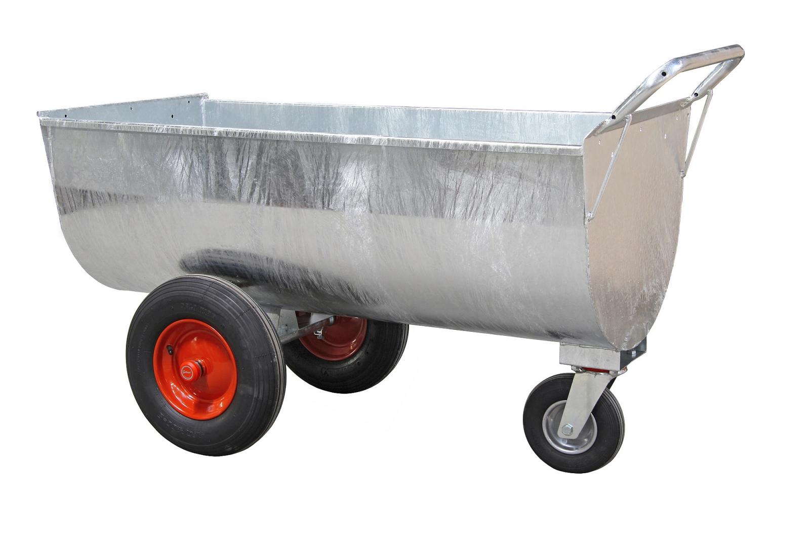 GALVANISERET FODERVOGN UDEN LÅG (400 l.)