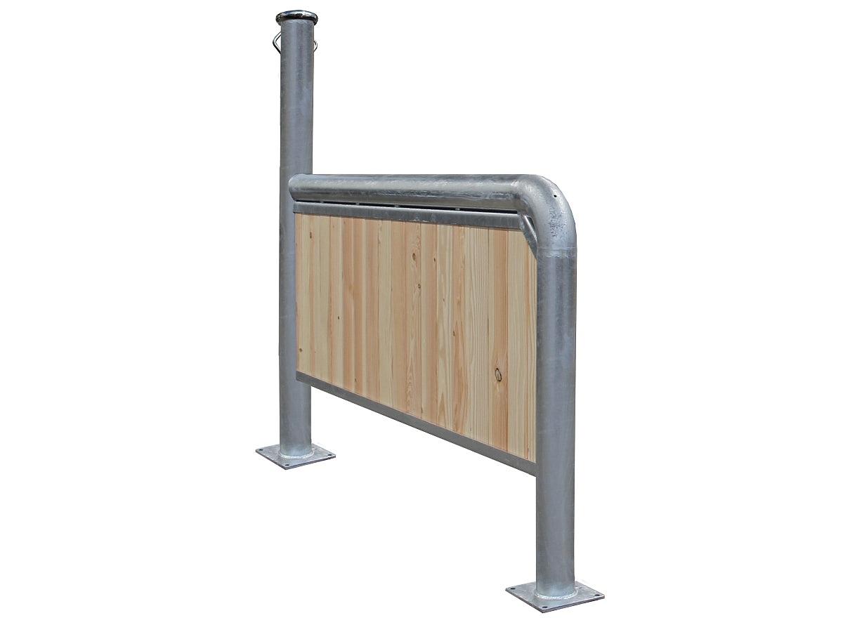 OPBINDERSTOLPE MED BØJLE OG LYST TRÆ