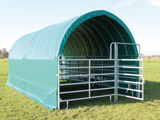 RUNDBUE LØSDRIFTSSTALD MED TELTDUG (26m2)