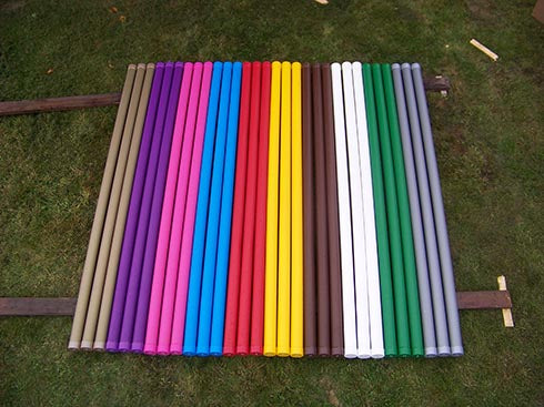 MUR MED ENKELTSTØTTER (m. bom)