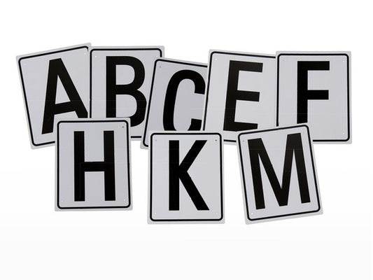 DRESSURBOGSTAVER I KUNSTSTOF 20x60 (vægmodel)