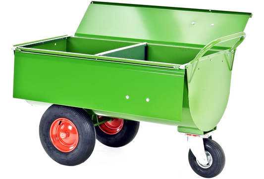 FODERVOGN MED LÅG OG 1 SKILLERUM (250 l.) 