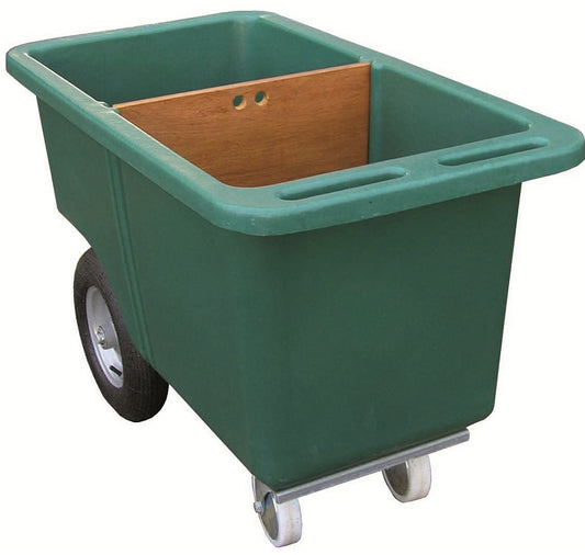 FODERVOGN I KUNSTSTOF MED SKILLEVÆG OG LÅG (250 l.)