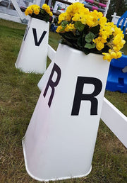 DRESSURBOGSTAVER MED BLOMSTERINDSATS - ENKELT KASSE