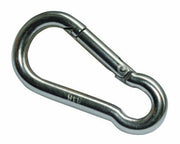 KARABINHAGE - 100x10 mm - 350 kg rustfri